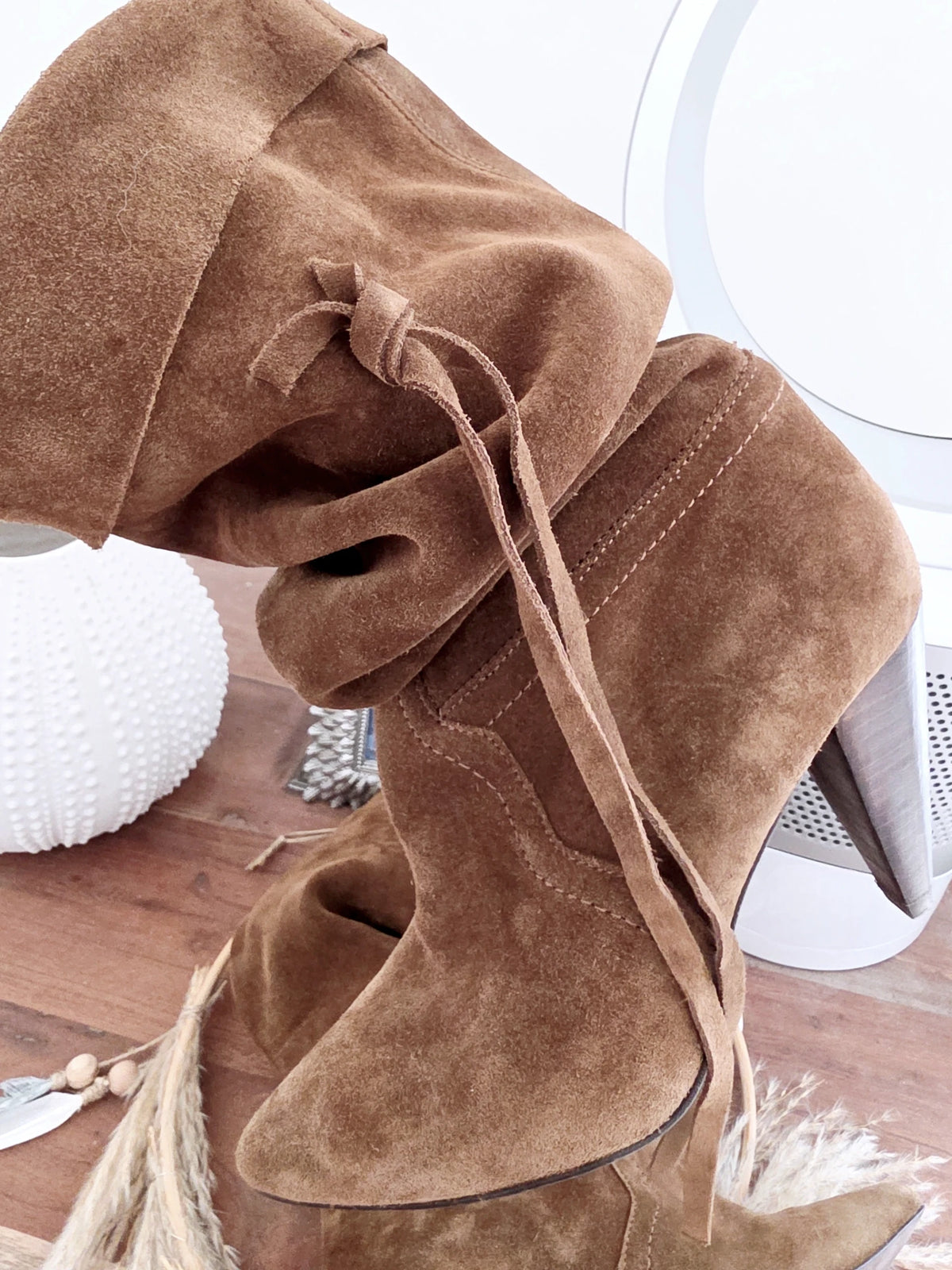 Bottes marron 100% cuir