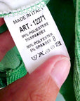 Veste velours ras vert "rock"