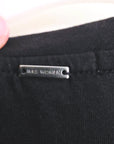 T-shirt noir muni de perles bijoux