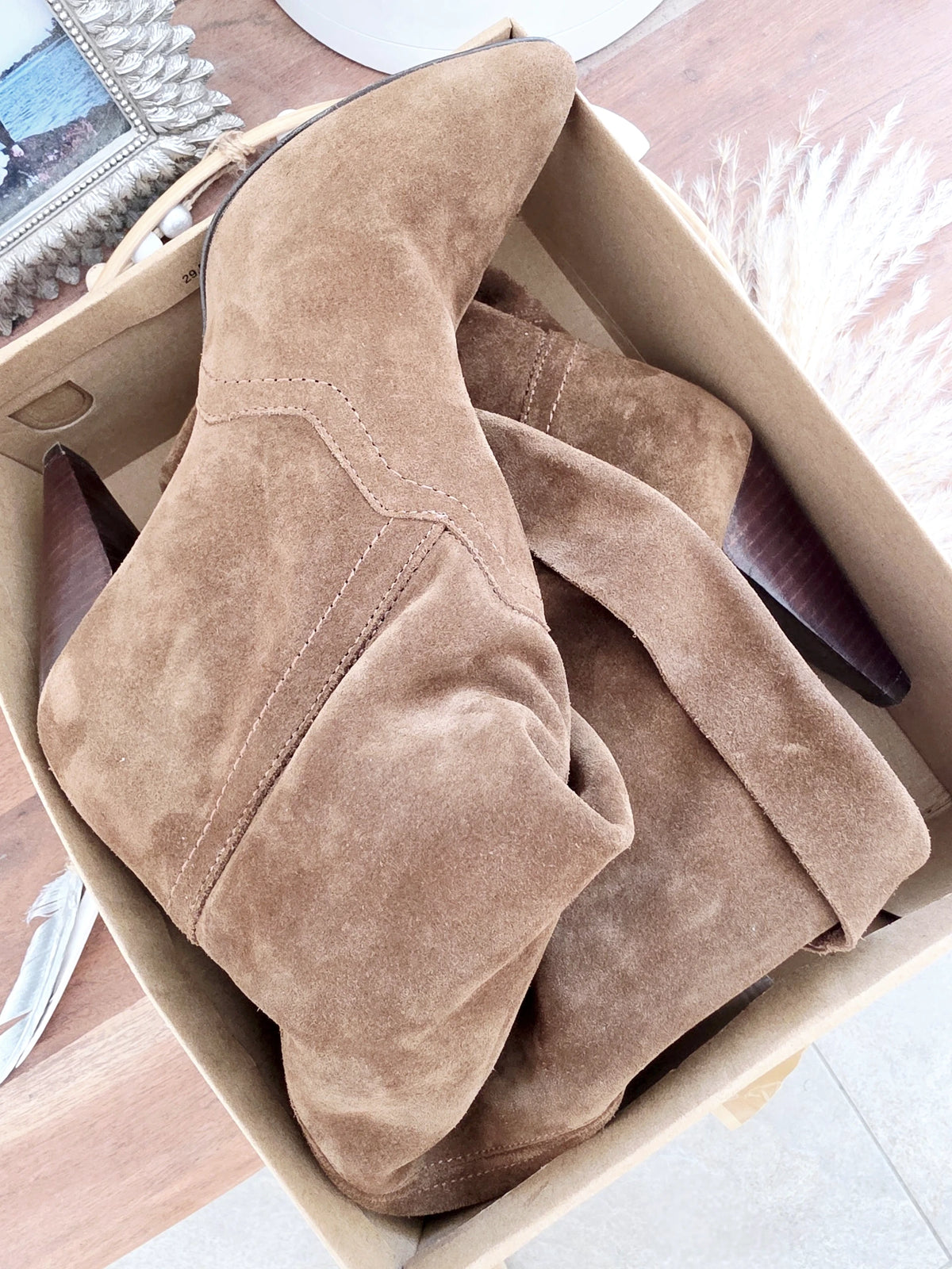Bottes marron 100% cuir