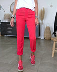 Pantalon chic rouge vif - 𝐌𝐚𝐫𝐢𝐧𝐚𝟒𝟒𝐟𝐚𝐦𝐢𝐥𝐲