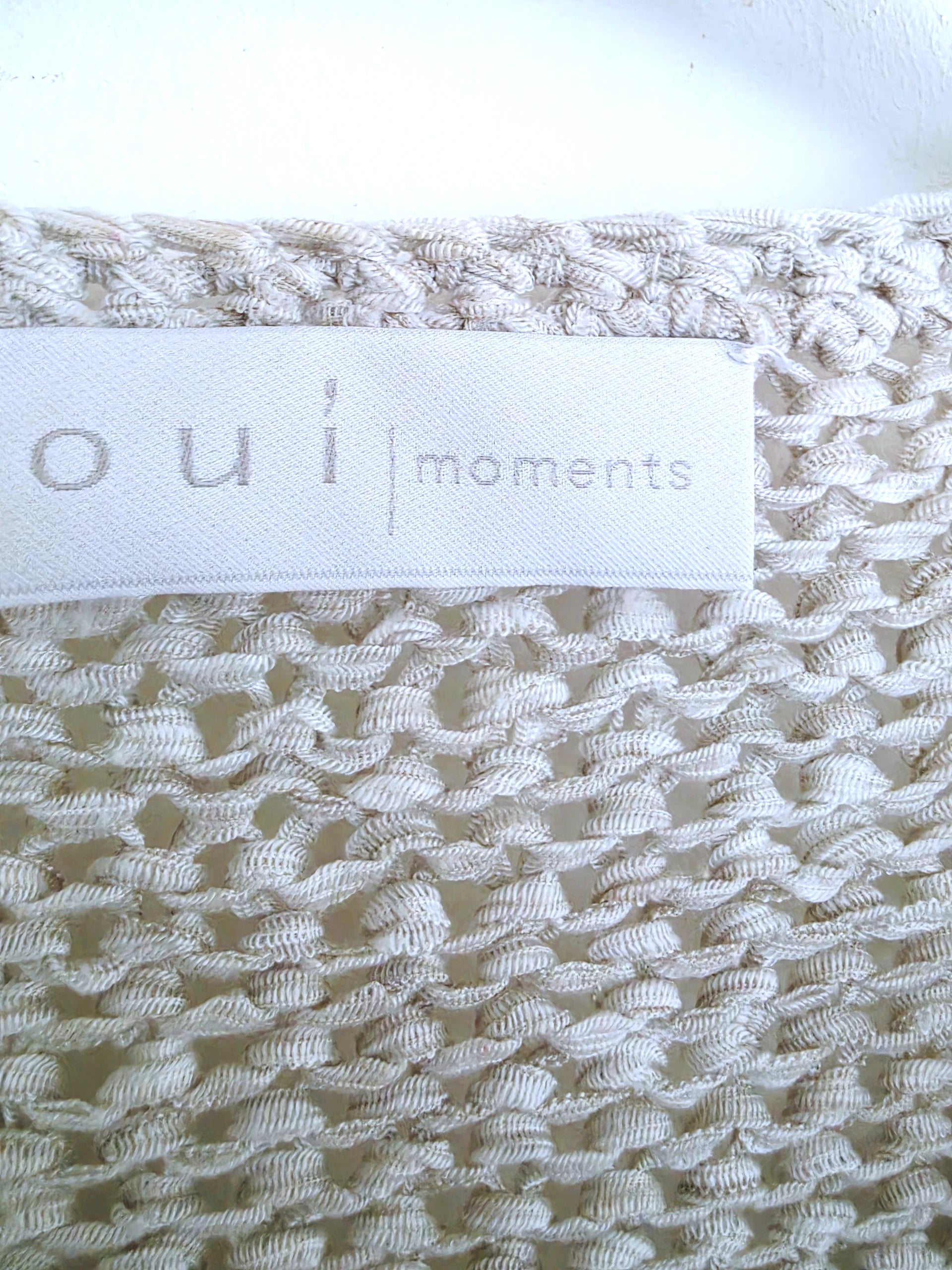 Cardigan en maille écru