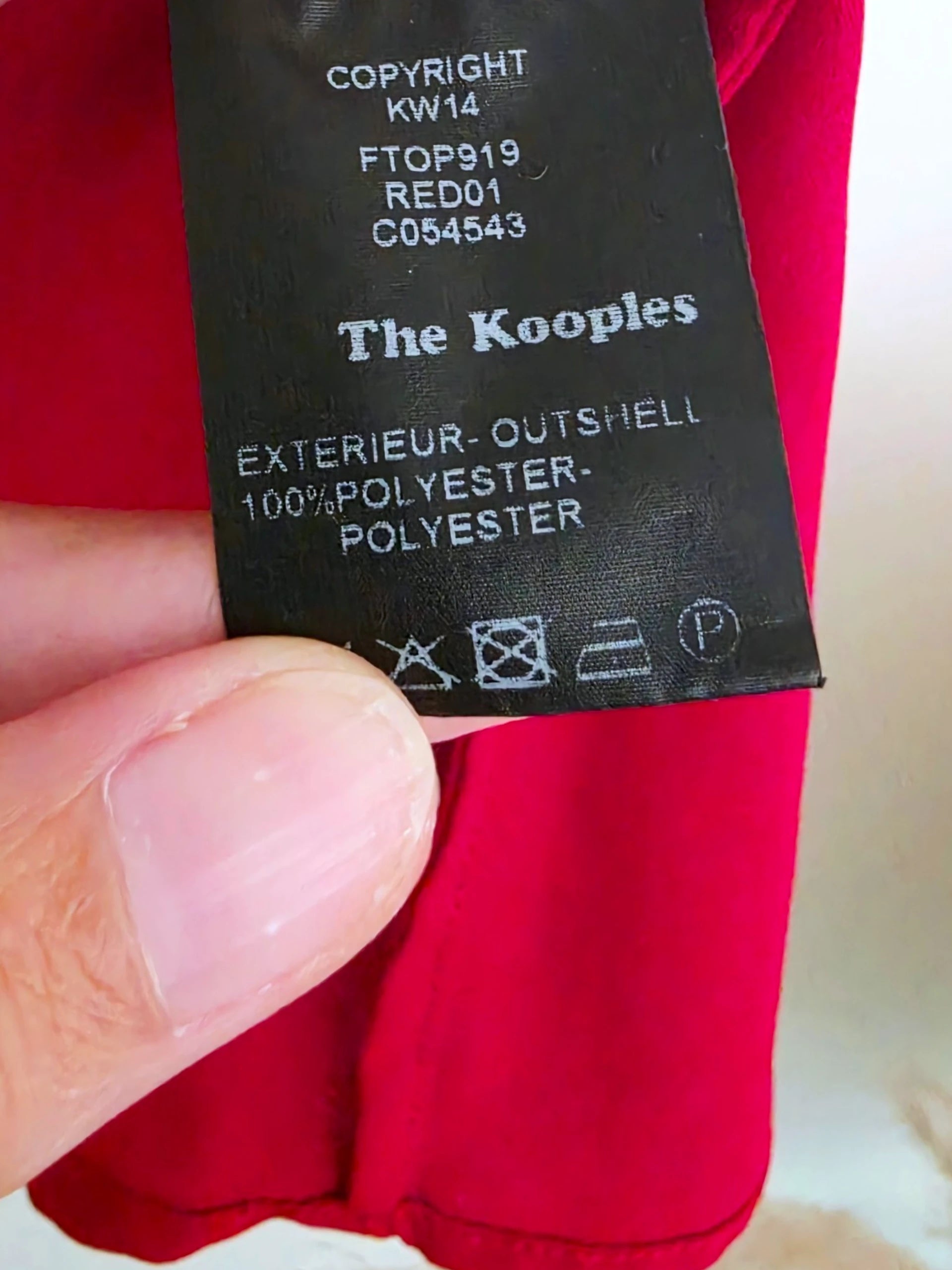 Débardeur rouge sang