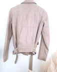Perfecto beige à effet vieilli patiné