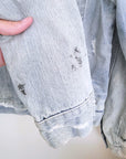 Veste en jean entièrement customisée