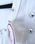 Débardeur blanc encolure cloutée - 𝐌𝐚𝐫𝐢𝐧𝐚𝟒𝟒𝐟𝐚𝐦𝐢𝐥𝐲