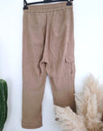 Pantalon beige coupe cargo