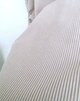 Débardeur beige à maille côtelée extensible avec fronces