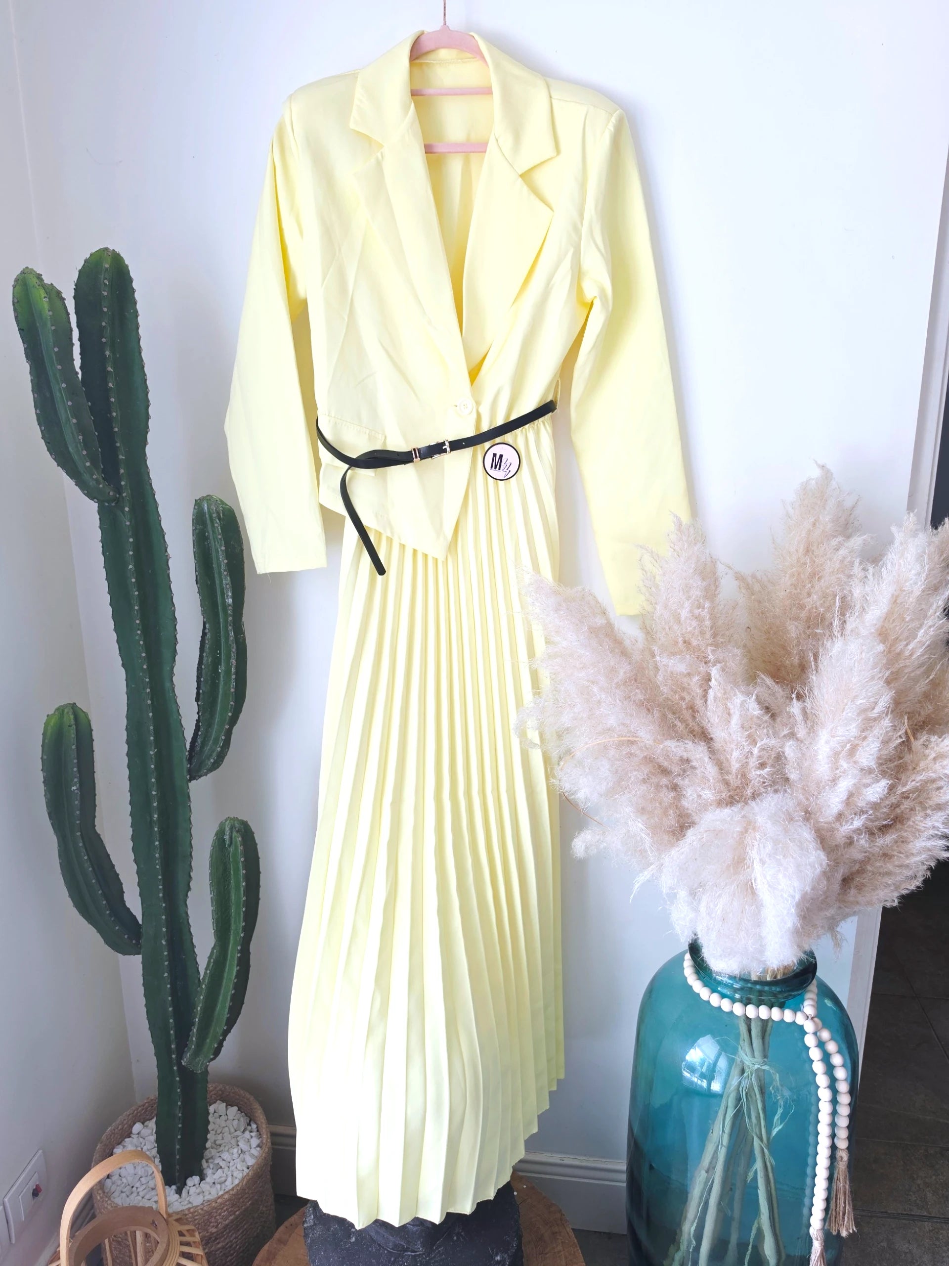Robe smoking jaune