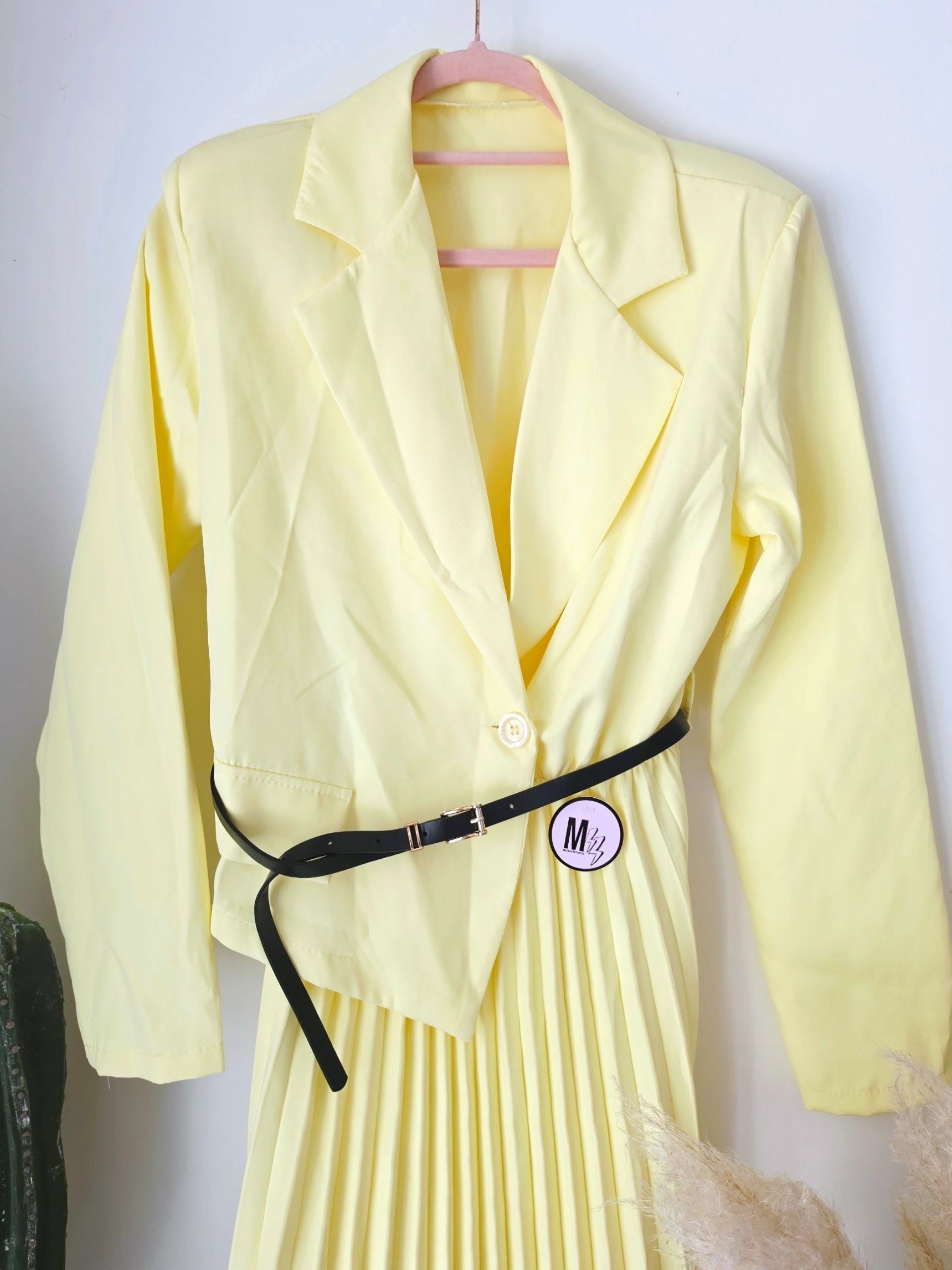 Robe smoking jaune