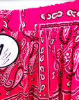 Jupe longue rouge à imprimé bandana