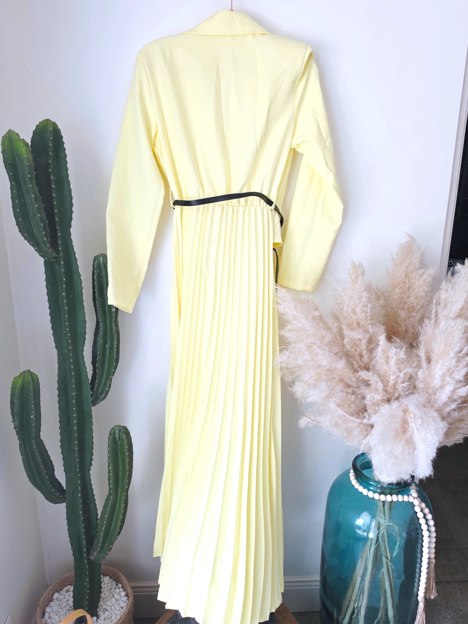 Robe smoking jaune