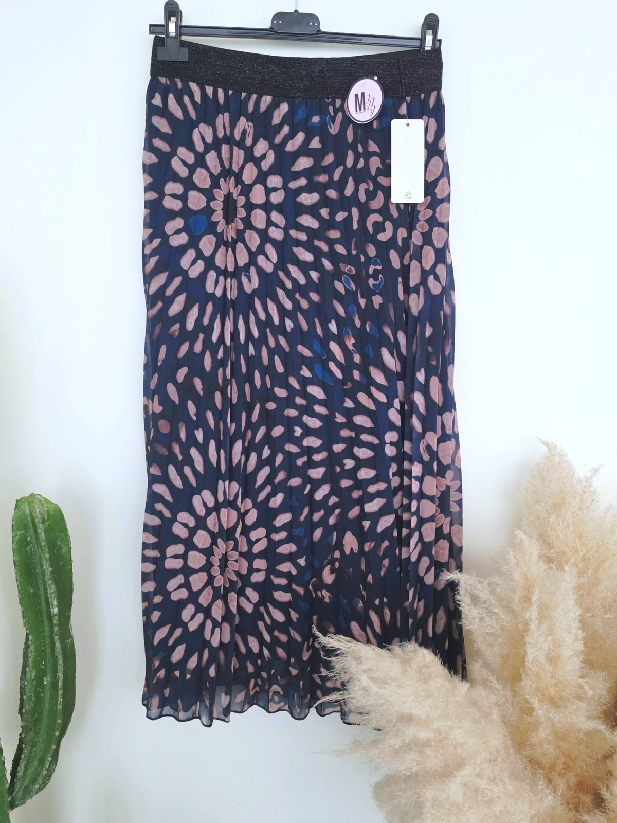 Jupe longue bleu marine à imprimé - 𝐌𝐚𝐫𝐢𝐧𝐚𝟒𝟒𝐟𝐚𝐦𝐢𝐥𝐲