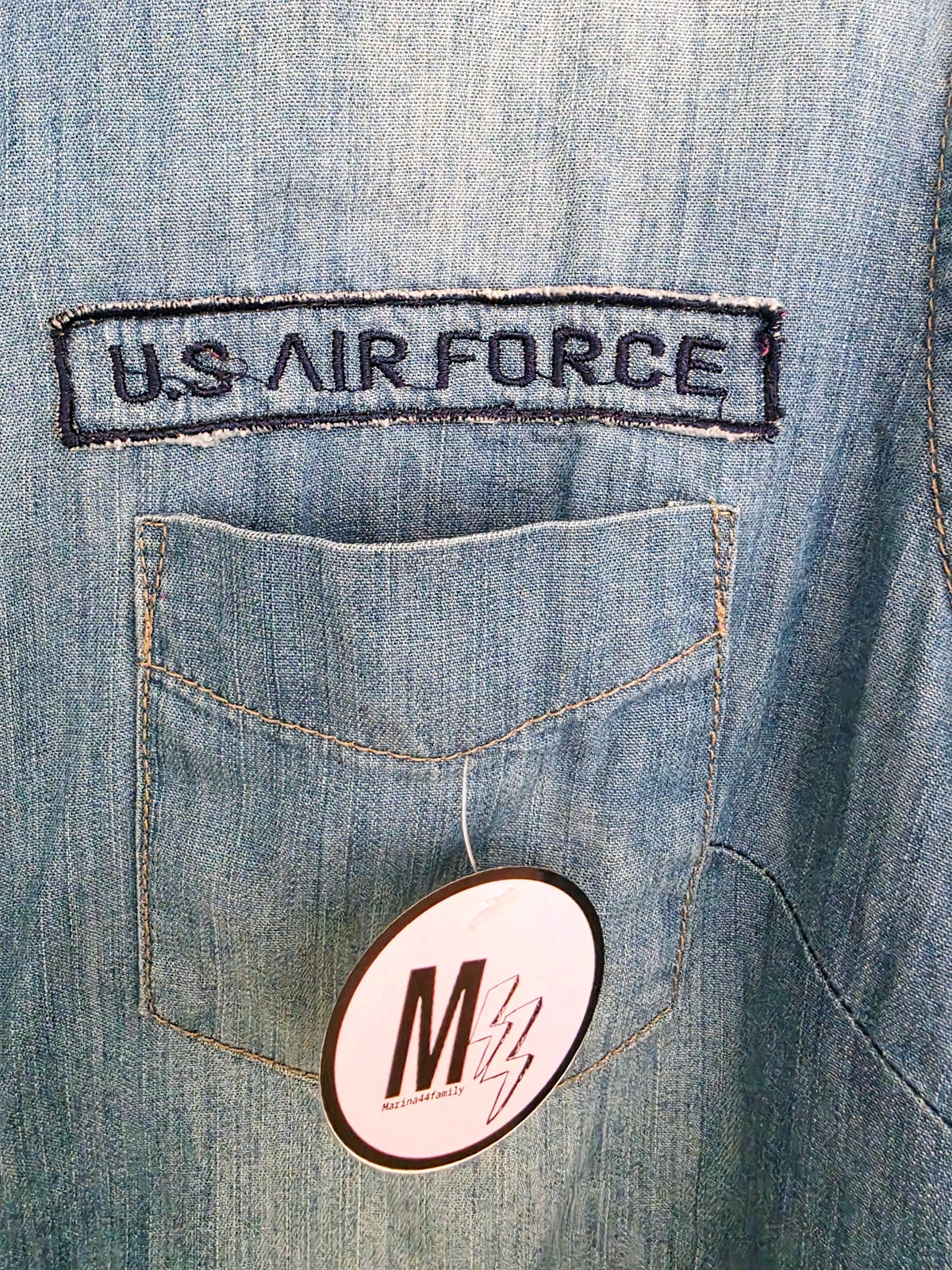 Chemise bleue rock'n'roll - 𝐌𝐚𝐫𝐢𝐧𝐚𝟒𝟒𝐟𝐚𝐦𝐢𝐥𝐲