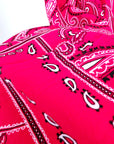 Jupe longue rouge à imprimé bandana
