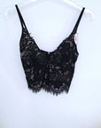 Brassière noire en dentelle