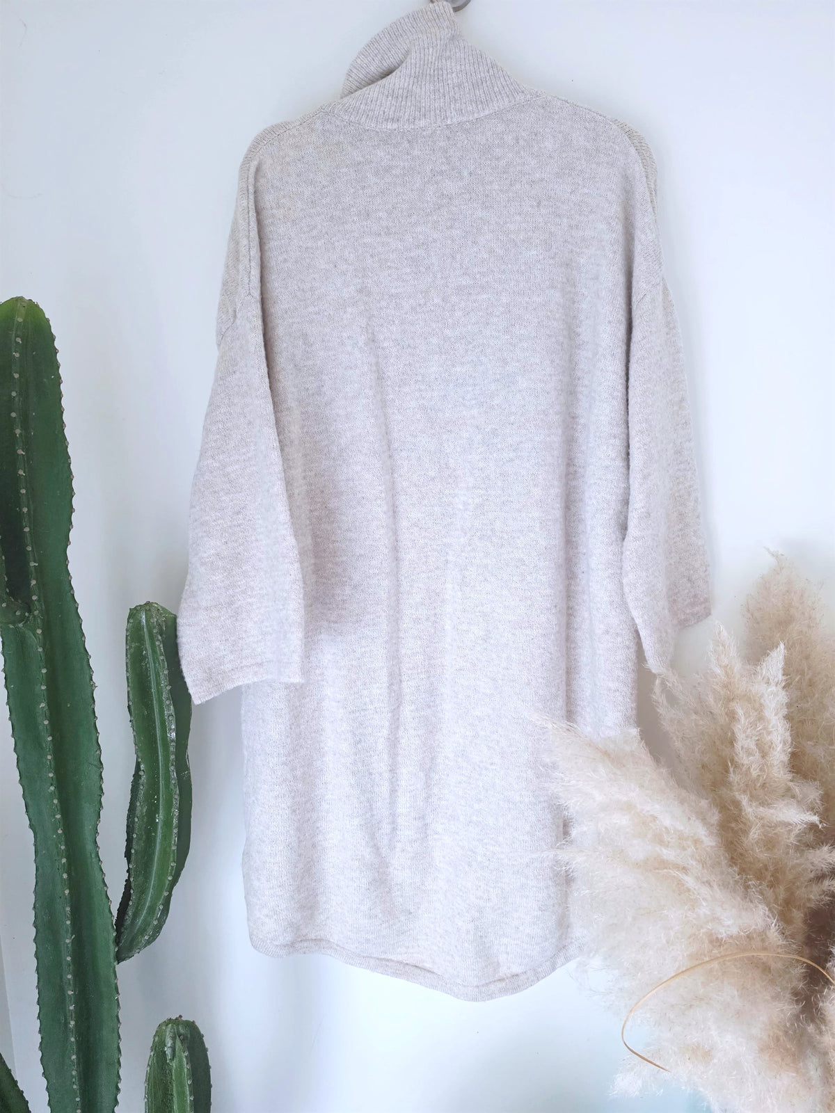 Robe écrue chinée à maille douce - 𝐌𝐚𝐫𝐢𝐧𝐚𝟒𝟒𝐟𝐚𝐦𝐢𝐥𝐲