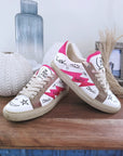 Baskets ZV1747 blanche à tags 100% cuir - 𝐌𝐚𝐫𝐢𝐧𝐚𝟒𝟒𝐟𝐚𝐦𝐢𝐥𝐲