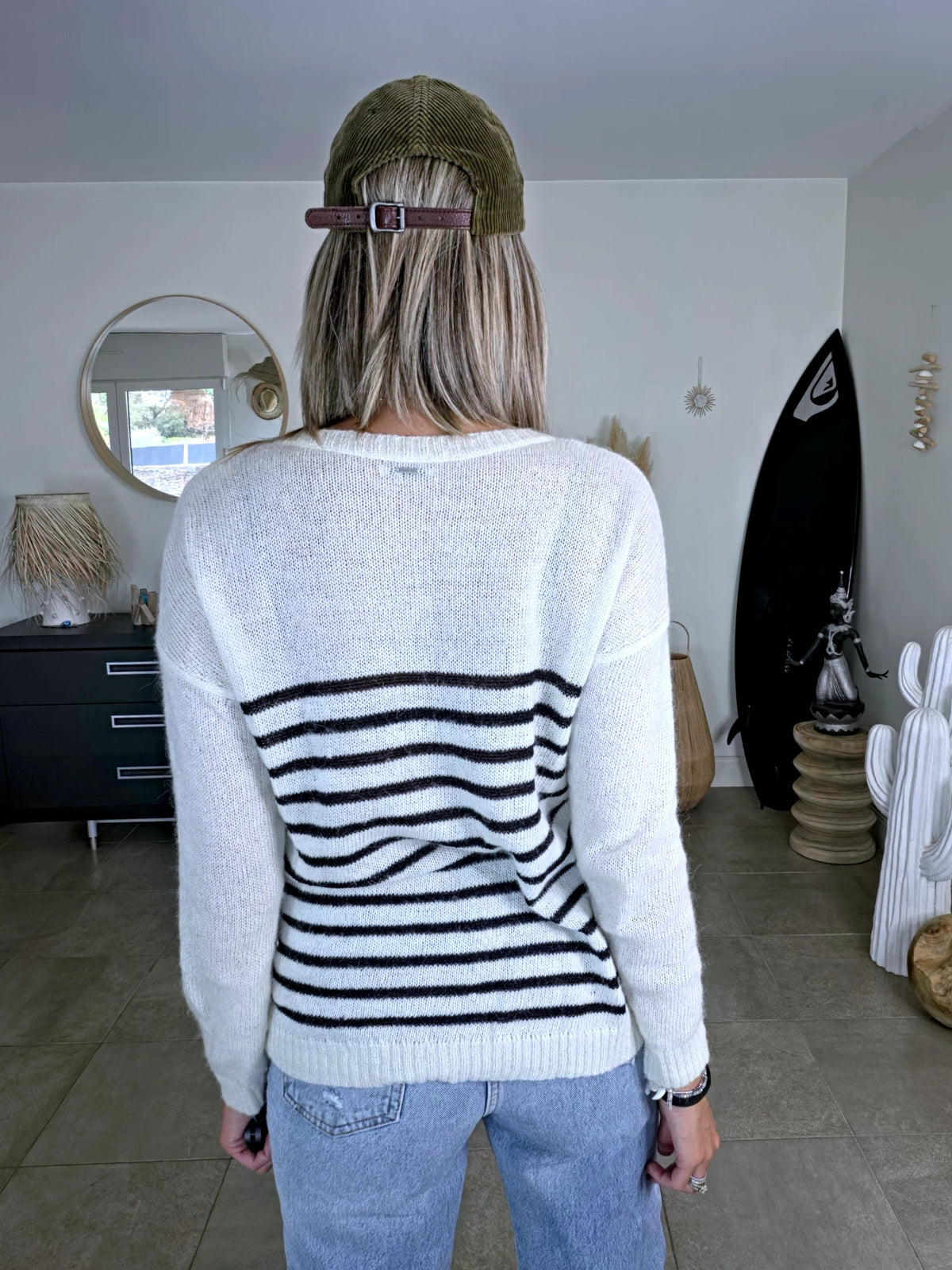 Pull marinière à maille douce - 𝐌𝐚𝐫𝐢𝐧𝐚𝟒𝟒𝐟𝐚𝐦𝐢𝐥𝐲