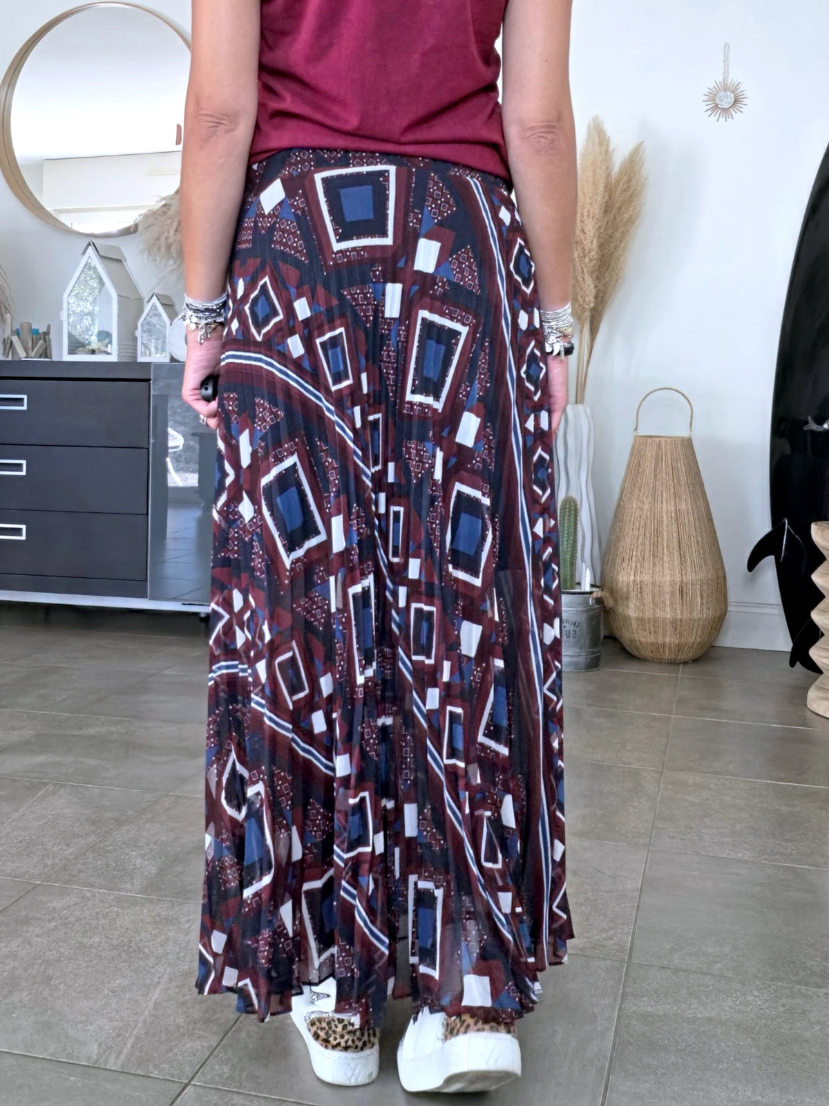 Jupe à imprimé géométrique - 𝐌𝐚𝐫𝐢𝐧𝐚𝟒𝟒𝐟𝐚𝐦𝐢𝐥𝐲