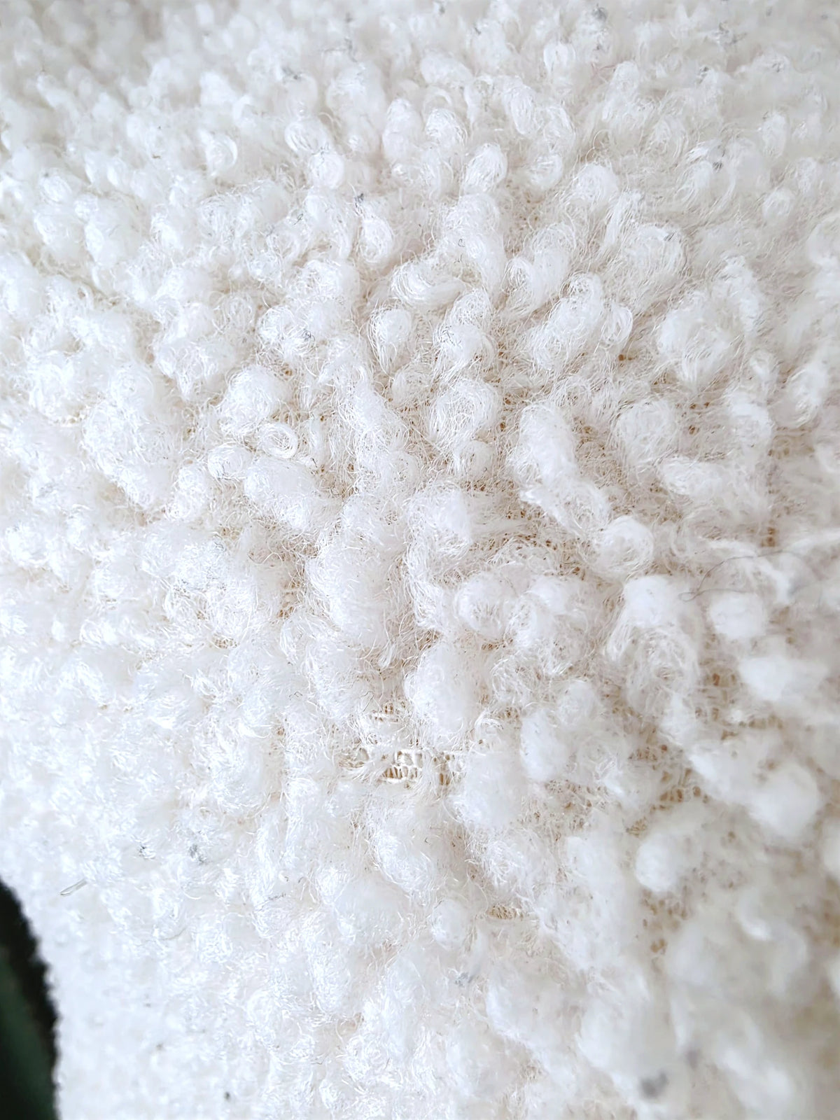 Veste en bouclette écrue
