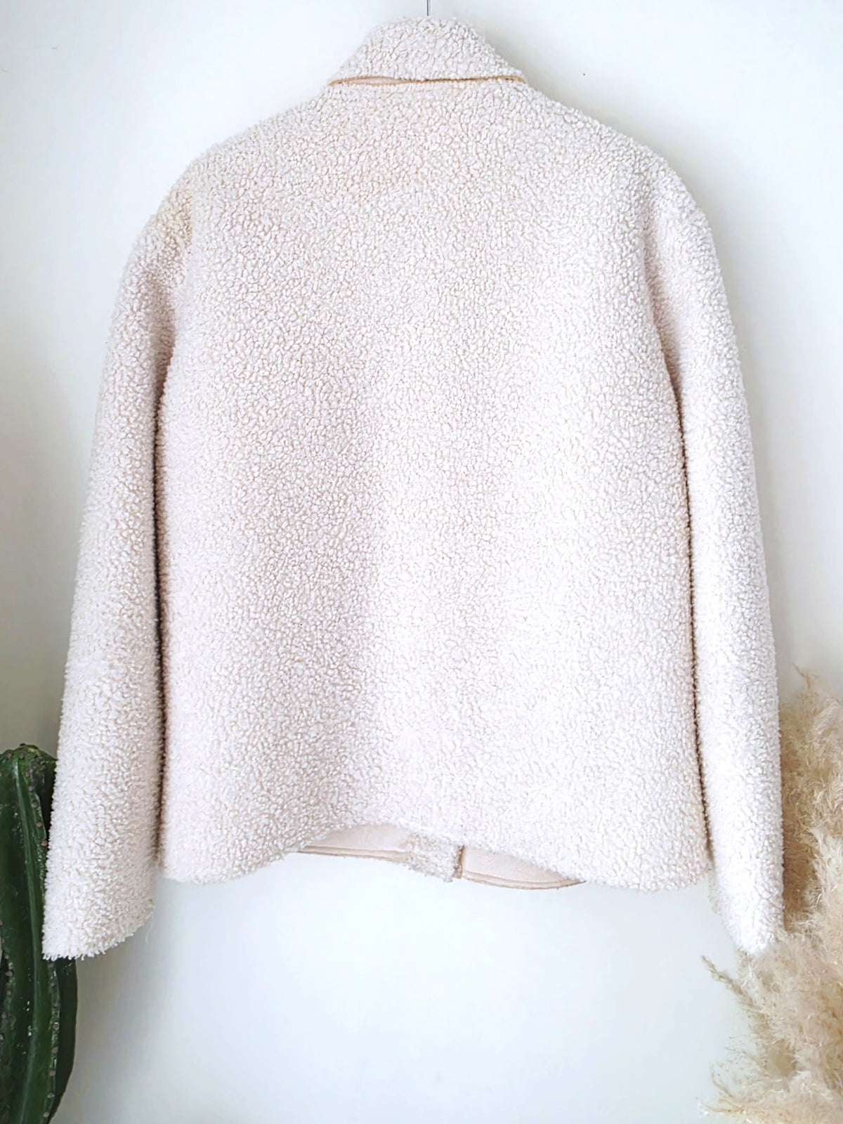 Veste en bouclette écrue