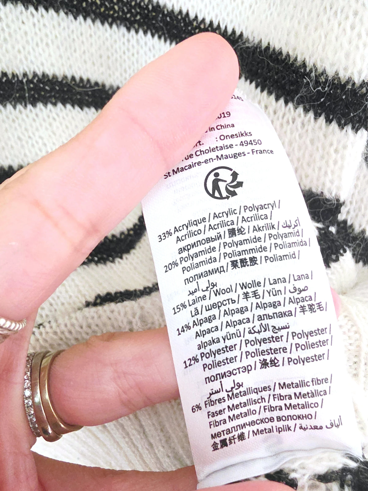 Pull marinière à maille douce - 𝐌𝐚𝐫𝐢𝐧𝐚𝟒𝟒𝐟𝐚𝐦𝐢𝐥𝐲