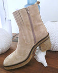 Bottines Janis beiges 100% cuir - 𝐌𝐚𝐫𝐢𝐧𝐚𝟒𝟒𝐟𝐚𝐦𝐢𝐥𝐲