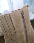 Bottines Janis beiges 100% cuir - 𝐌𝐚𝐫𝐢𝐧𝐚𝟒𝟒𝐟𝐚𝐦𝐢𝐥𝐲
