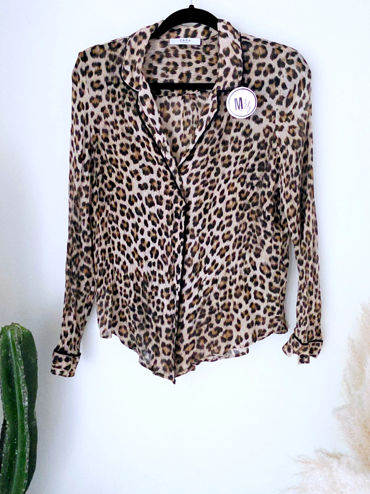 Chemise à imprimé léopard