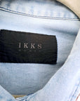 Chemise en denim bleu délavé