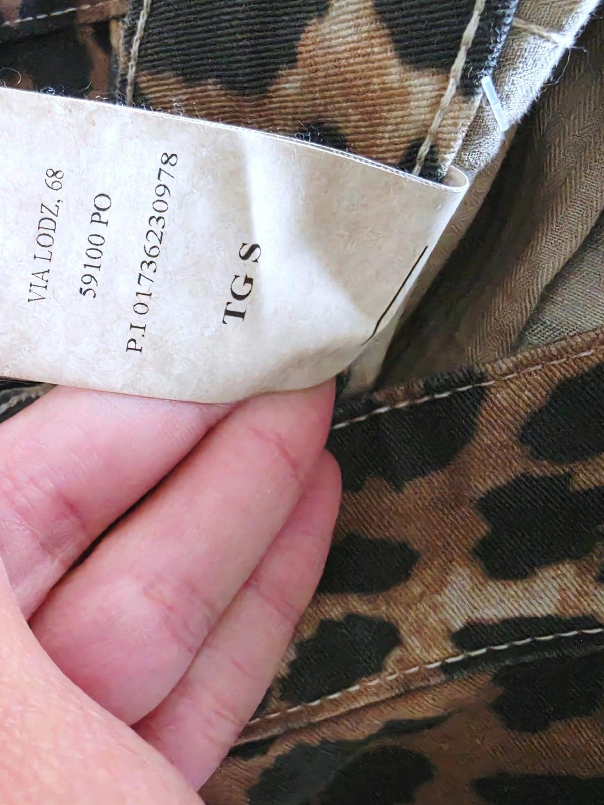 Pantalon à imprimé léopard