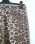 Pantalon à imprimé léopard