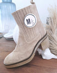 Bottines Janis beiges 100% cuir - 𝐌𝐚𝐫𝐢𝐧𝐚𝟒𝟒𝐟𝐚𝐦𝐢𝐥𝐲