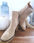Bottines Janis beiges 100% cuir - 𝐌𝐚𝐫𝐢𝐧𝐚𝟒𝟒𝐟𝐚𝐦𝐢𝐥𝐲