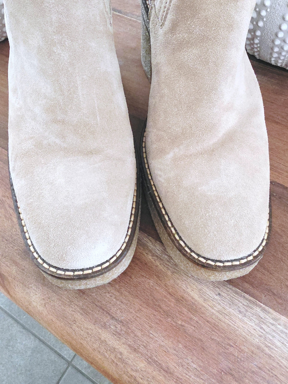 Bottines Janis beiges 100% cuir - 𝐌𝐚𝐫𝐢𝐧𝐚𝟒𝟒𝐟𝐚𝐦𝐢𝐥𝐲