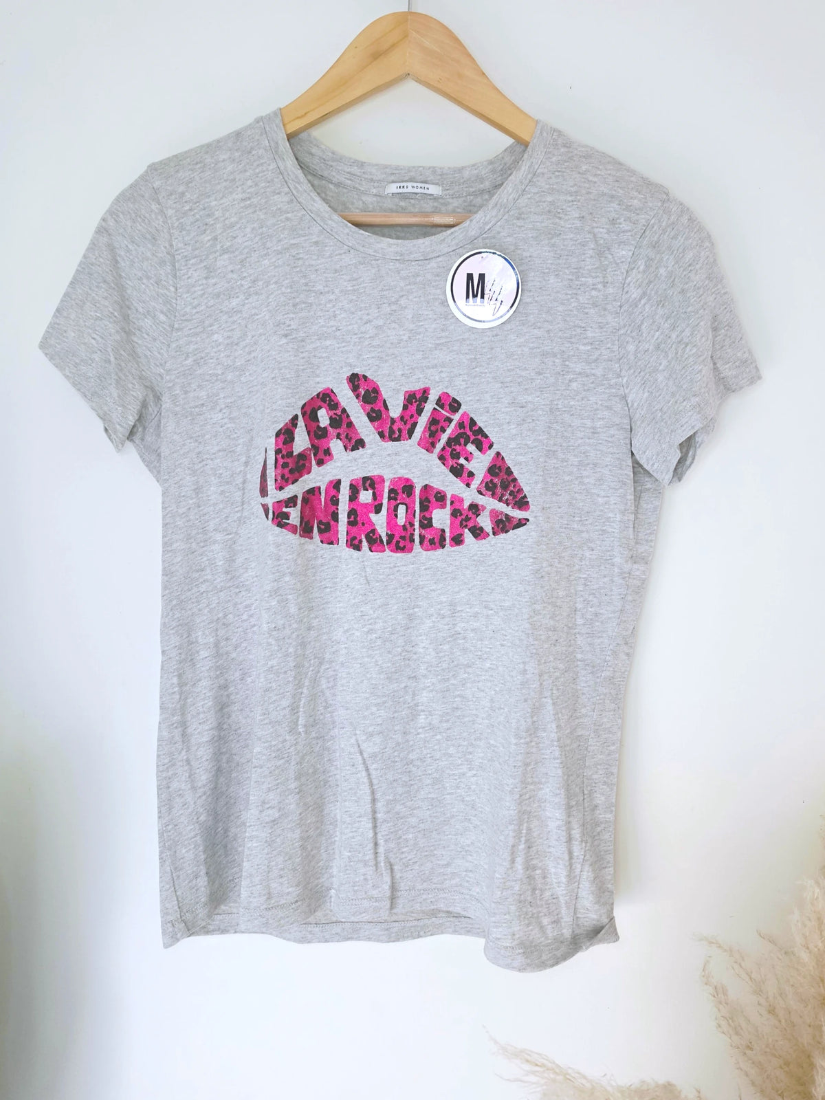 T-shirt gris la vie en rock fuchsia - 𝐌𝐚𝐫𝐢𝐧𝐚𝟒𝟒𝐟𝐚𝐦𝐢𝐥𝐲