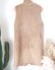 Manteau bouclette beige sans manche - 𝐌𝐚𝐫𝐢𝐧𝐚𝟒𝟒𝐟𝐚𝐦𝐢𝐥𝐲