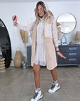 Manteau sans manche beige à bouclette - 𝐌𝐚𝐫𝐢𝐧𝐚𝟒𝟒𝐟𝐚𝐦𝐢𝐥𝐲
