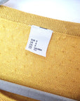 Pull jaune moutarde à maille fine