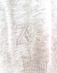 Pull beige chiné à maille fine et chaude