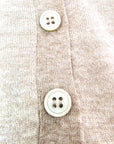 Pull beige chiné à maille fine et chaude