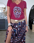 T-shirt bordeaux mexicain - 𝐌𝐚𝐫𝐢𝐧𝐚𝟒𝟒𝐟𝐚𝐦𝐢𝐥𝐲