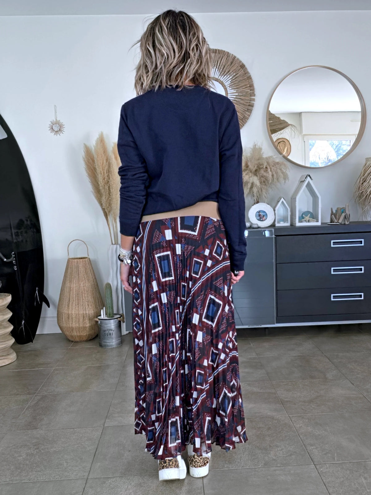 Jupe à imprimé géométrique - 𝐌𝐚𝐫𝐢𝐧𝐚𝟒𝟒𝐟𝐚𝐦𝐢𝐥𝐲