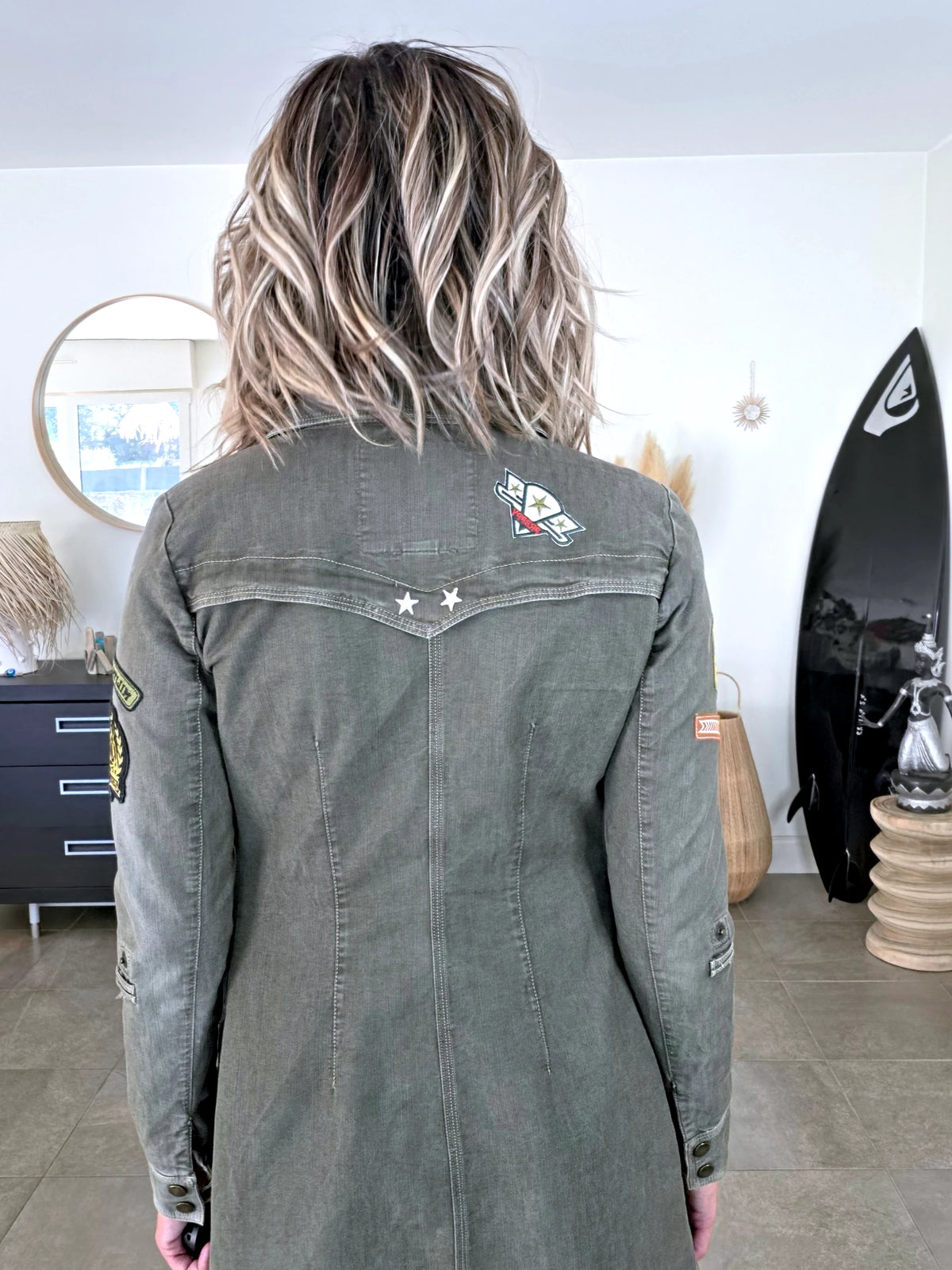 Robe chemise kaki militaire 2&amp;1 - 𝐌𝐚𝐫𝐢𝐧𝐚𝟒𝟒𝐟𝐚𝐦𝐢𝐥𝐲
