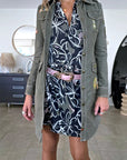 Robe chemise kaki militaire 2&1 - 𝐌𝐚𝐫𝐢𝐧𝐚𝟒𝟒𝐟𝐚𝐦𝐢𝐥𝐲