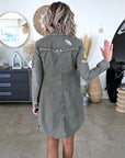 Robe chemise kaki militaire 2&1 - 𝐌𝐚𝐫𝐢𝐧𝐚𝟒𝟒𝐟𝐚𝐦𝐢𝐥𝐲