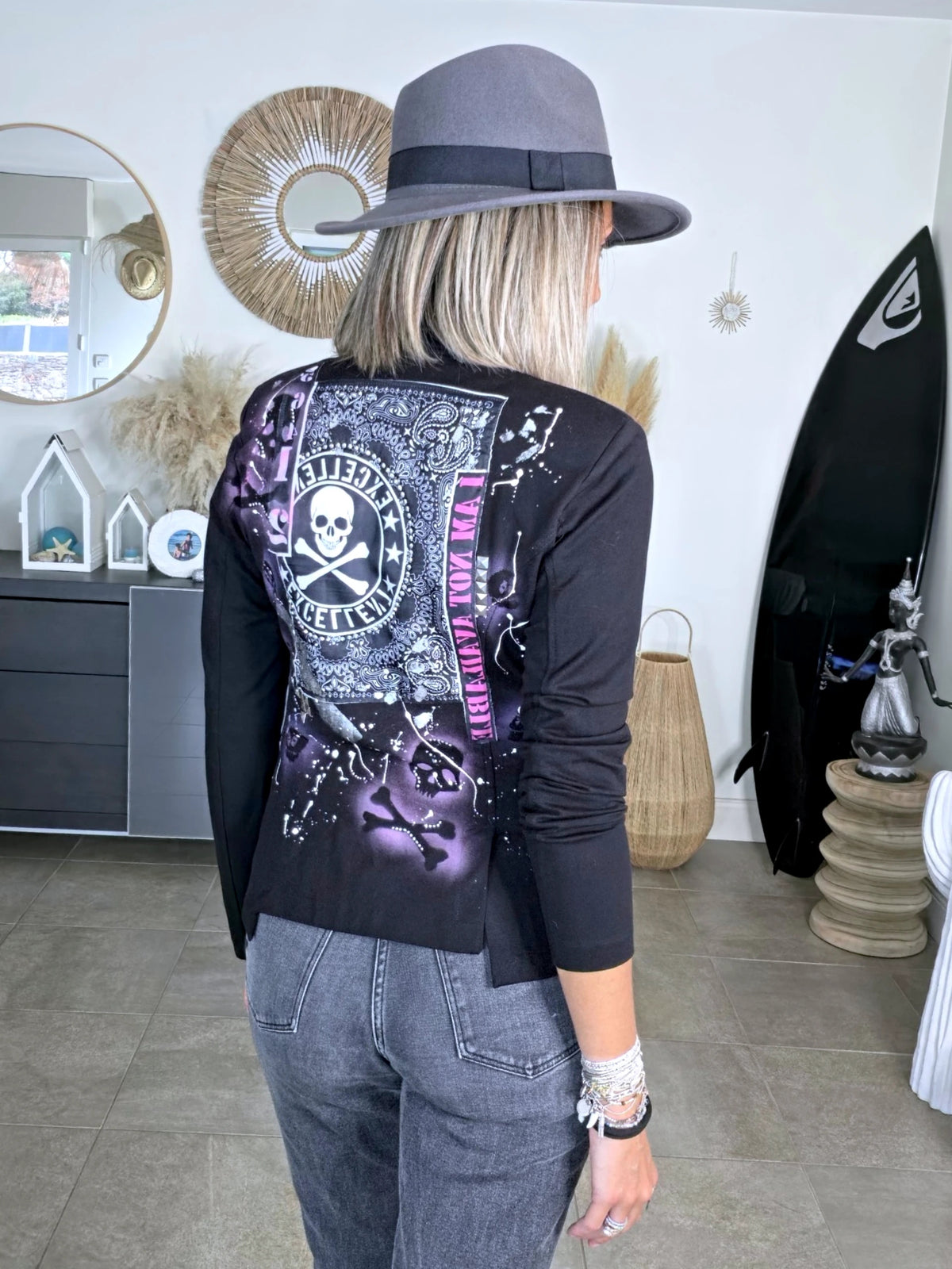 Veste cintrée création  / pièce unique - 𝐌𝐚𝐫𝐢𝐧𝐚𝟒𝟒𝐟𝐚𝐦𝐢𝐥𝐲