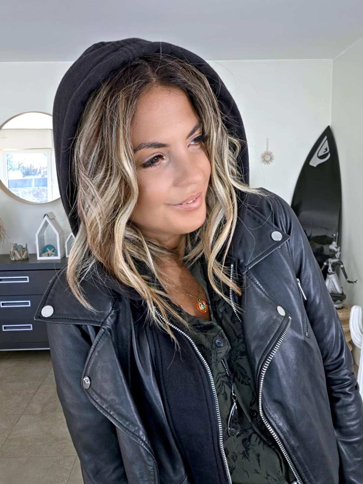 Perfecto 100% cuir noir 2&amp;1 - 𝐌𝐚𝐫𝐢𝐧𝐚𝟒𝟒𝐟𝐚𝐦𝐢𝐥𝐲