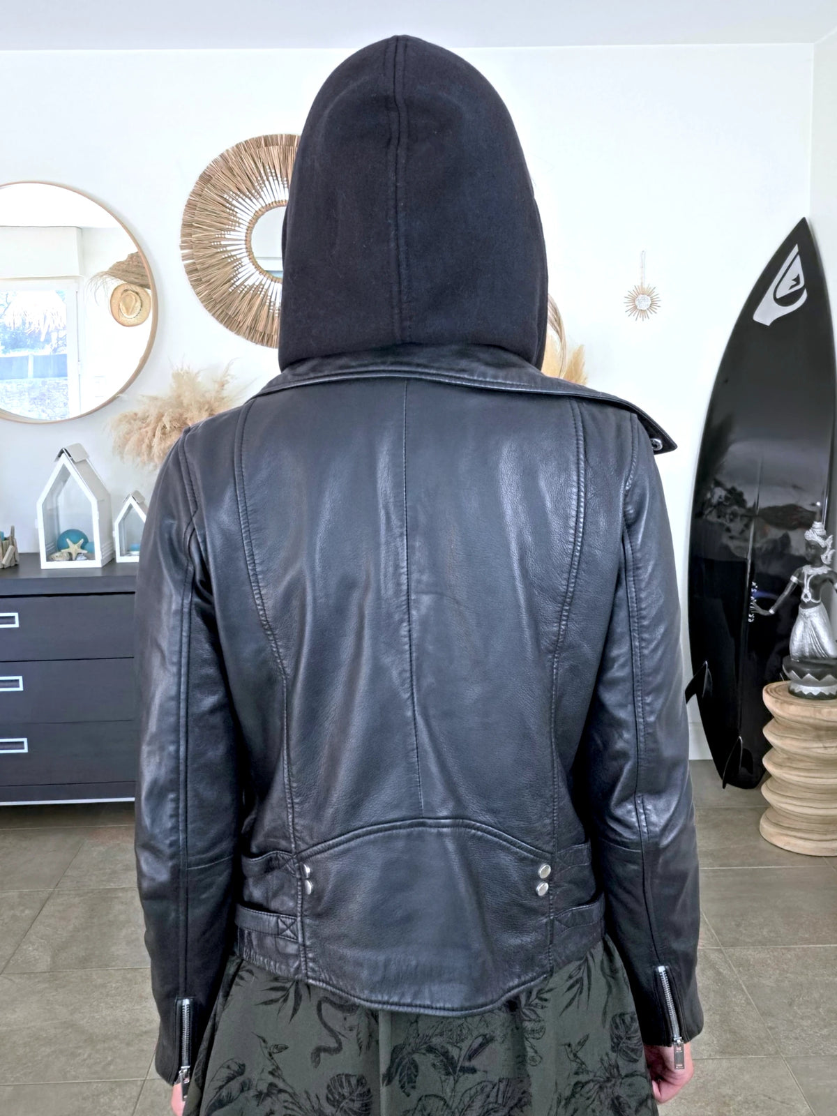 Perfecto 100% cuir noir 2&amp;1 - 𝐌𝐚𝐫𝐢𝐧𝐚𝟒𝟒𝐟𝐚𝐦𝐢𝐥𝐲